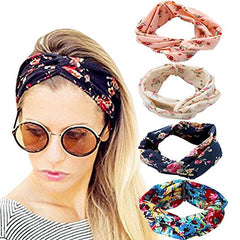 Women's Satin elastic cross headband geranium European and American hair accessories