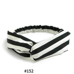 Women's Satin elastic cross headband geranium European and American hair accessories